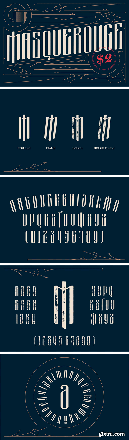 CM - Masquerouge Victorian Font 1390688