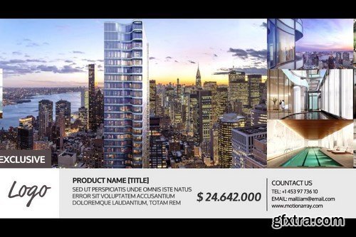 Simple Real-Estate SlideShow After Effects Templates