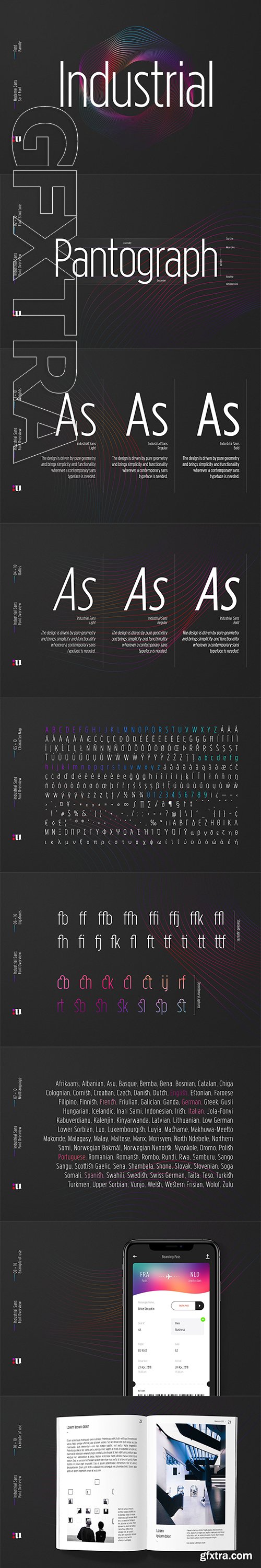 CreativeMarket - Industrial Sans Typeface 3129264