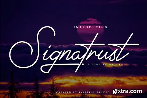 CreativeMarket Signatrust / 2 Elegant Font 3083385