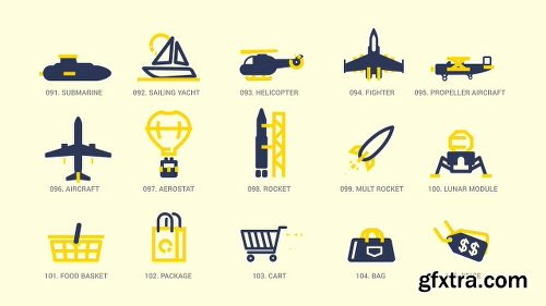 Videohive Animated Icons Pack 11596193