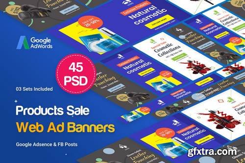 Product Banners Ad - 45 PSD [03 Sets]