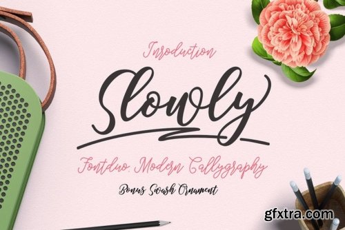 Slowly Duo Font Family - 6 Fonts