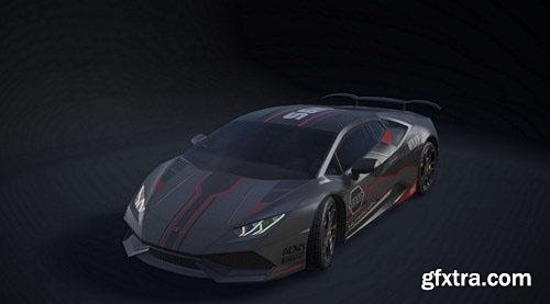 Lamborghini Huracan low poly VR model