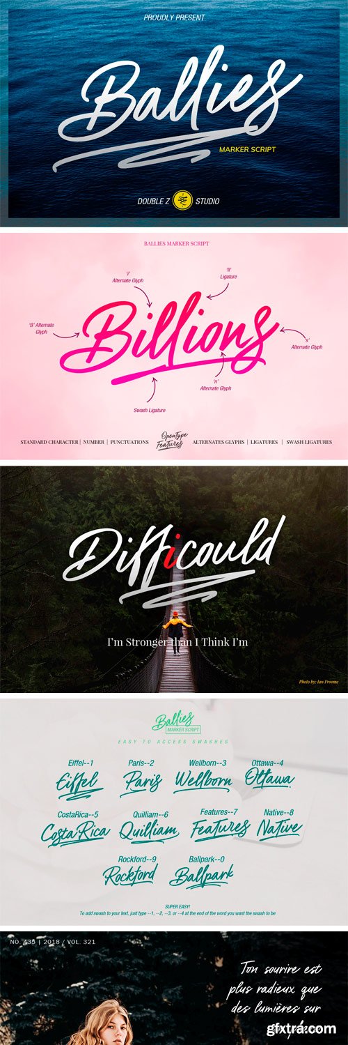 Ballies Script Font