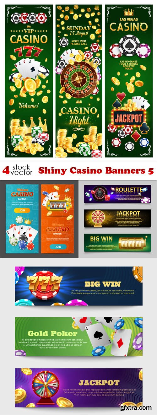 Vectors - Shiny Casino Banners 5