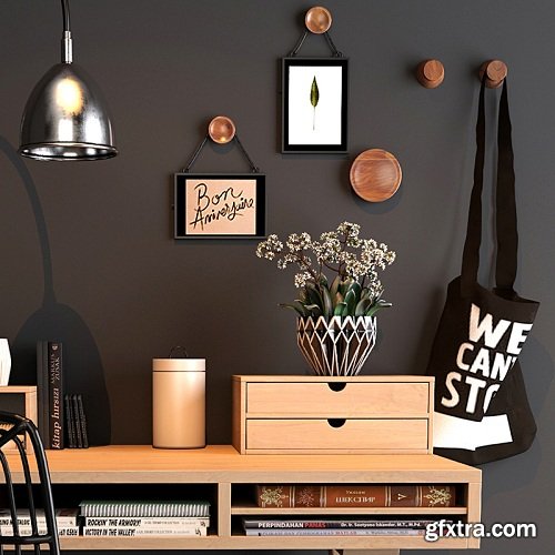 Home workspace set 3D Model