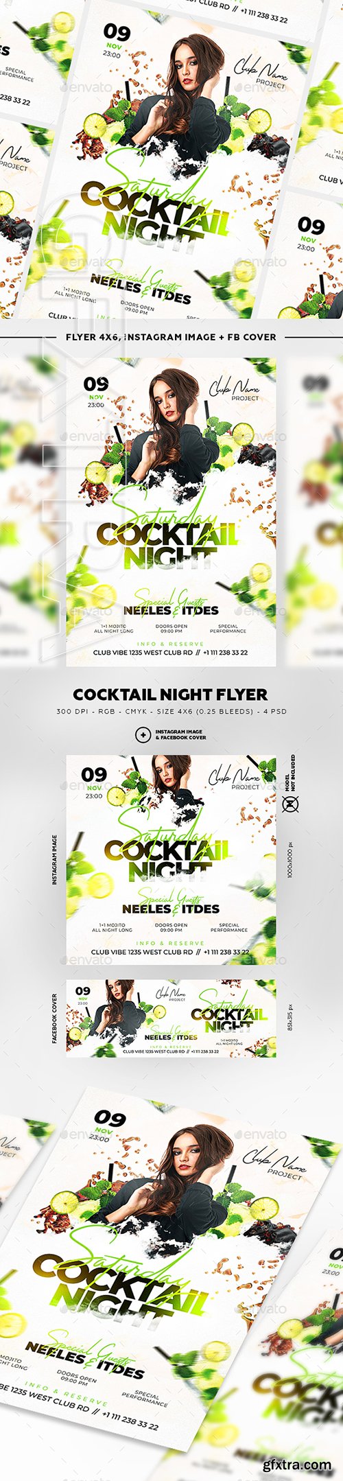 GraphicRiver - Cocktail Night Flyer 22791316