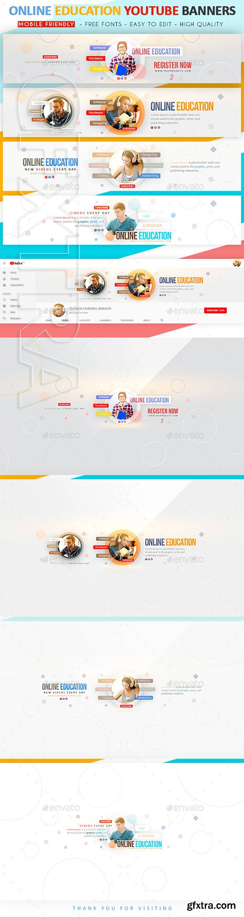 GraphicRiver - Online Education YouTube Banner 22687076