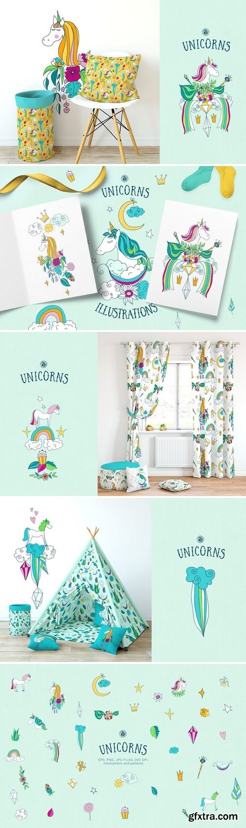 CM - Unicorns Illustrations 2611493