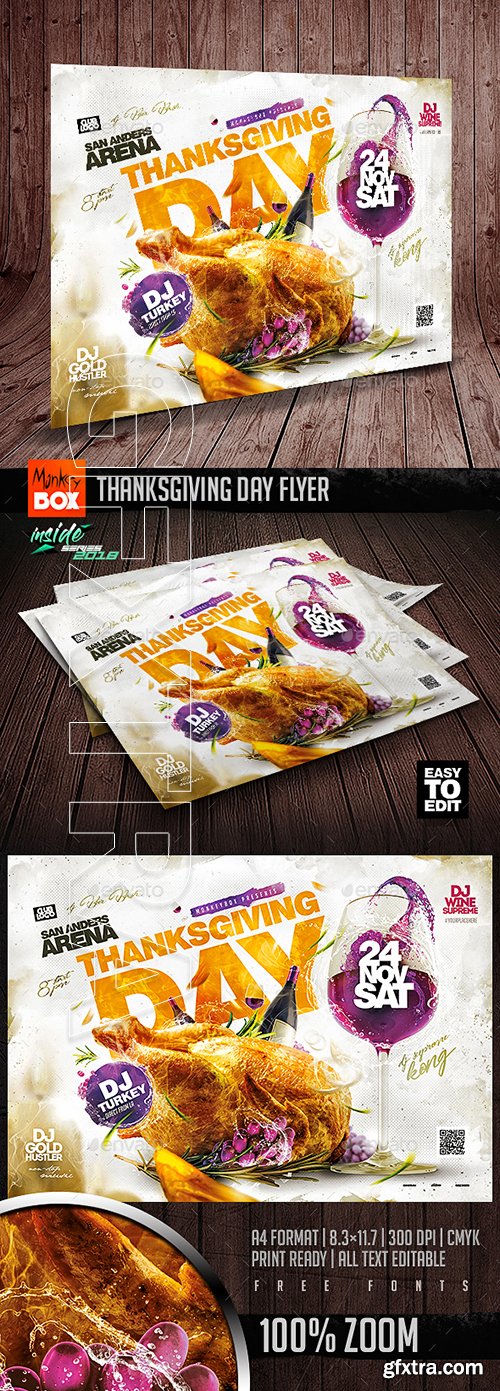 GraphicRiver - Thanksgiving Day Flyer 22781139