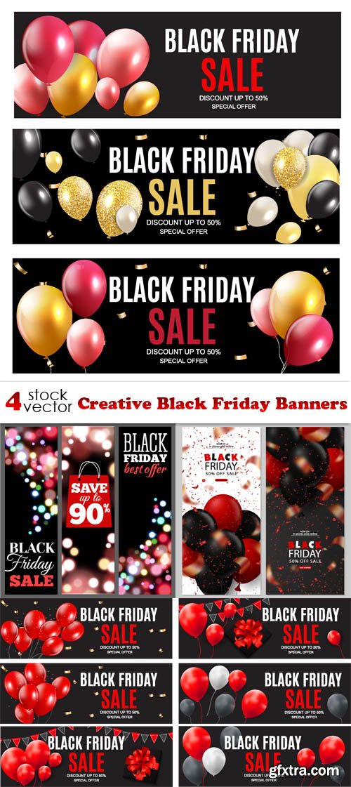 Vectors - Creative Black Friday Banners