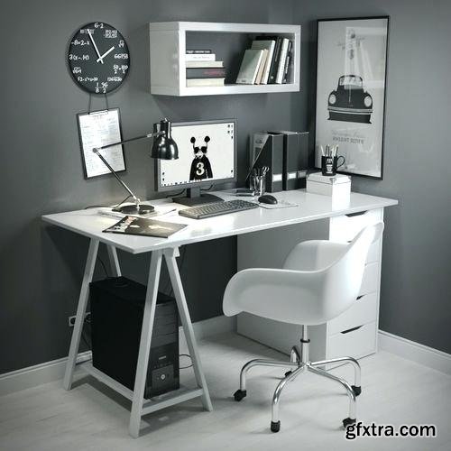 Desk in the Scandinavian style