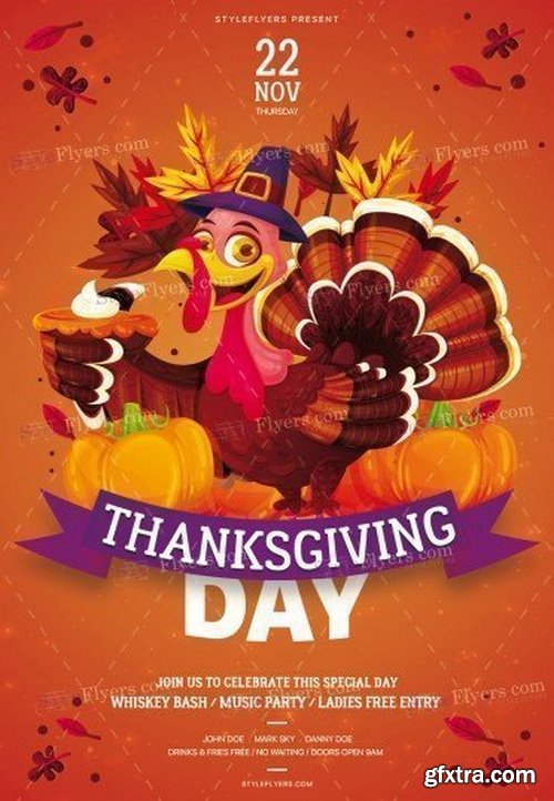 Thanksgiving Day PSD Flyer Template