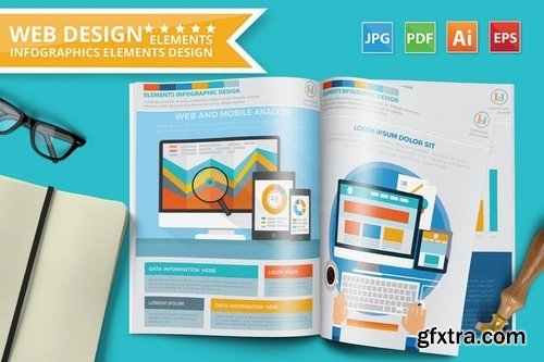 Web design infographic Design