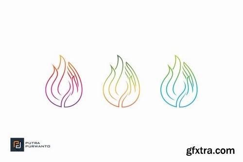 Fire Hand - Logo Template