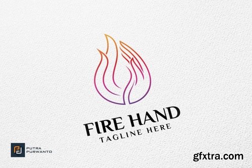 Fire Hand - Logo Template