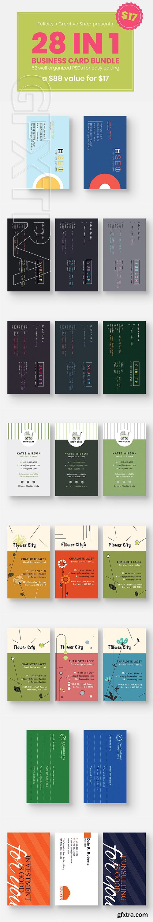 CreativeMarket - Business Card Bundle 03 3111718