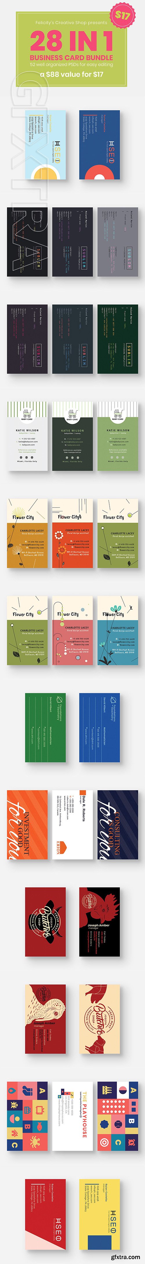 CreativeMarket - Business Card Bundle 03 3111718