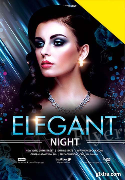 Elegant Night V28 2018 PSD Flyer Template