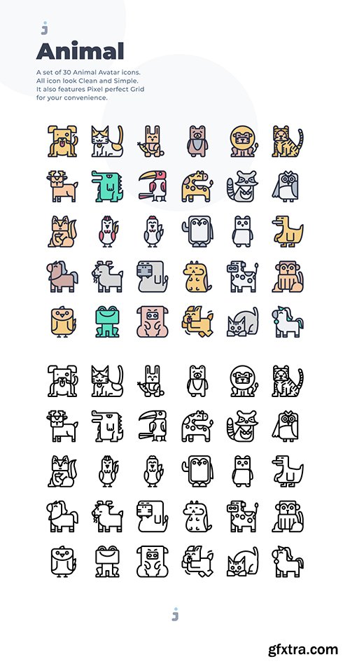 30 Animal Avatar Icons