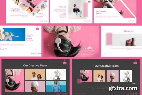 Vale Creative Powerpoint Keynote and Google Slide Templates