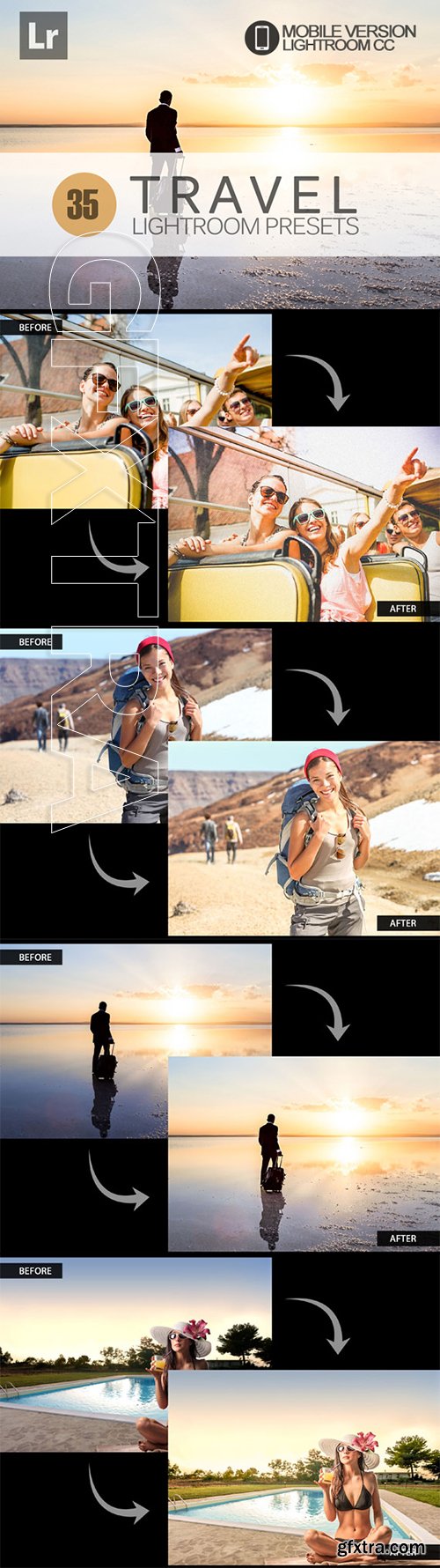 35 Travel Lightroom Mobile bundle
