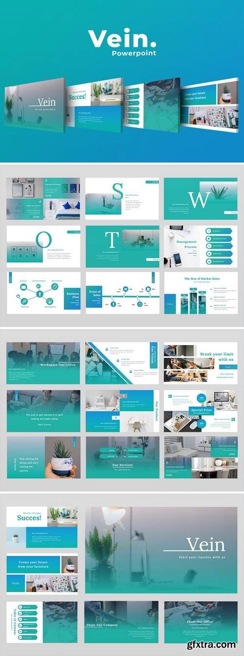 Vein Business - Powerpoint, Keynote, Google Sliders Templates