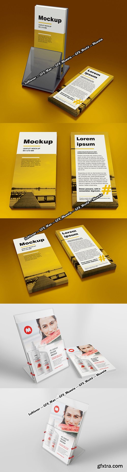 Leaflet Holder PSD Mockups