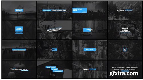 Neat Titles Pack - Premiere Pro Templates 138883