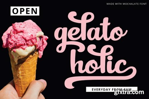 CreativeMarket Mochalate | sweet & delicious font 3131340