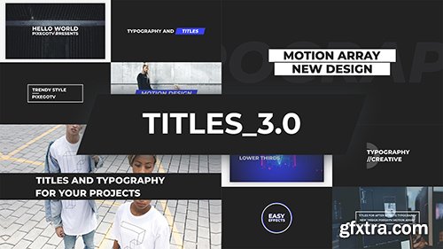 The Titles v3.0 Typography Pack - After Effects 128840