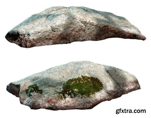 Rock Granite 01 3d Model