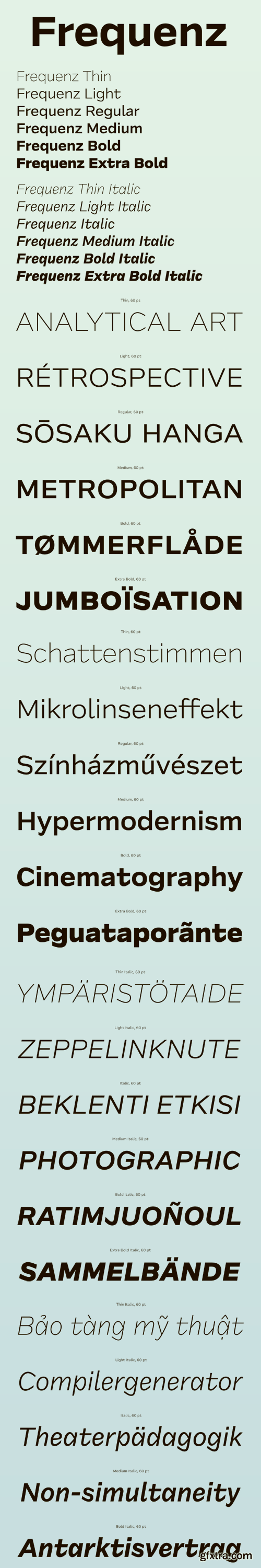 Frequenz Font Family