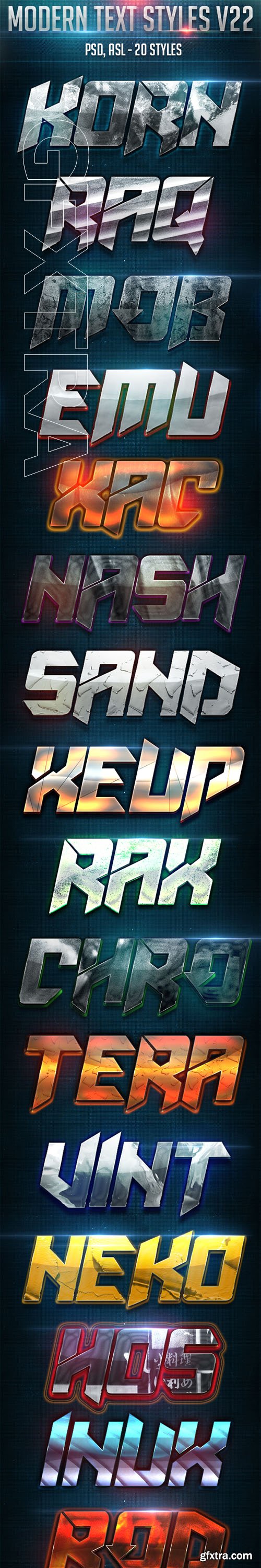 GraphicRiver - Modern Text Styles V22 22722366