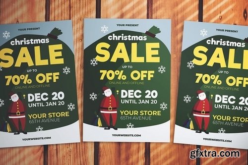 Christmas Santa Sale Flyer