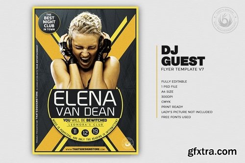 DJ Guest Flyer Template V7