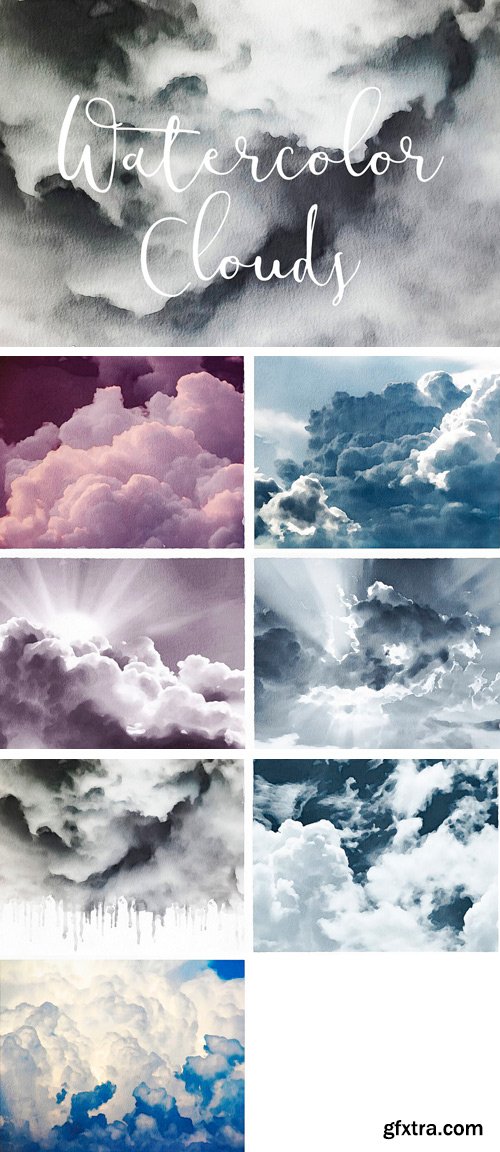 CM - Watercolor Clouds - Textures 3056106