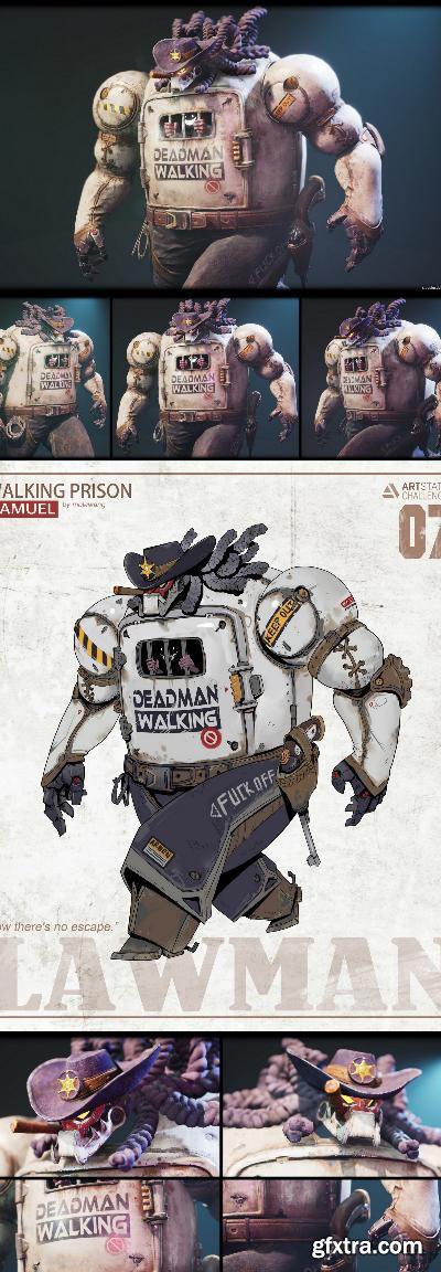 Walking Prison Samuel – WildWest Concept Challenge 3D Model