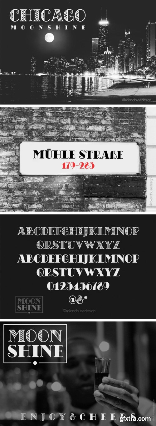 Creativefabrica - Chicago Moonshine Font