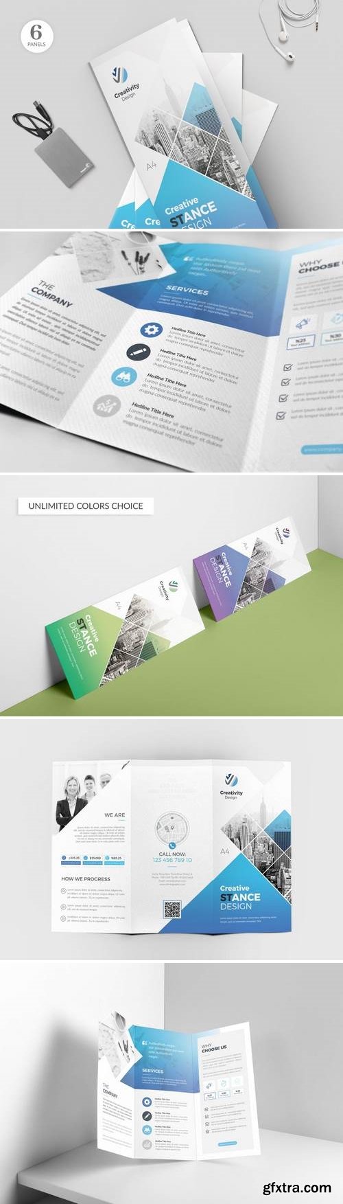 Company Trifold Brochure Template