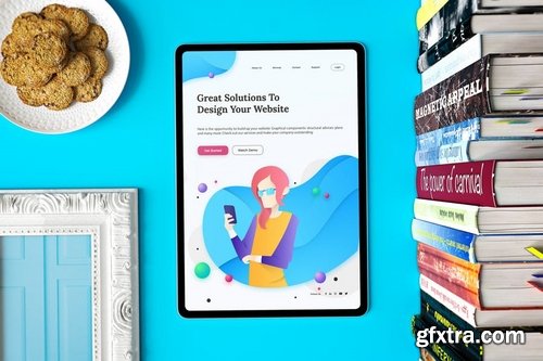 iPad Pro in Studio by QalebStudio on Envato Elements