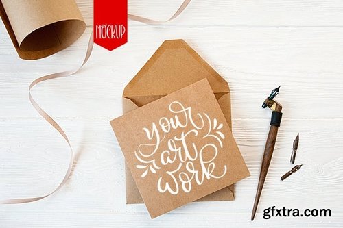 Envelope letter mock up