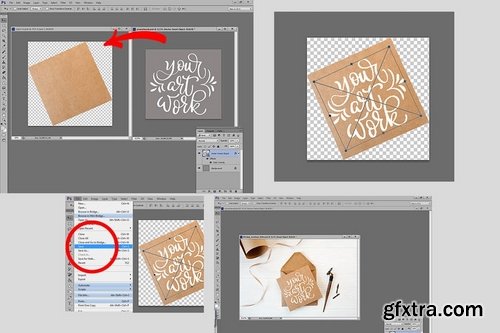 Envelope letter mock up