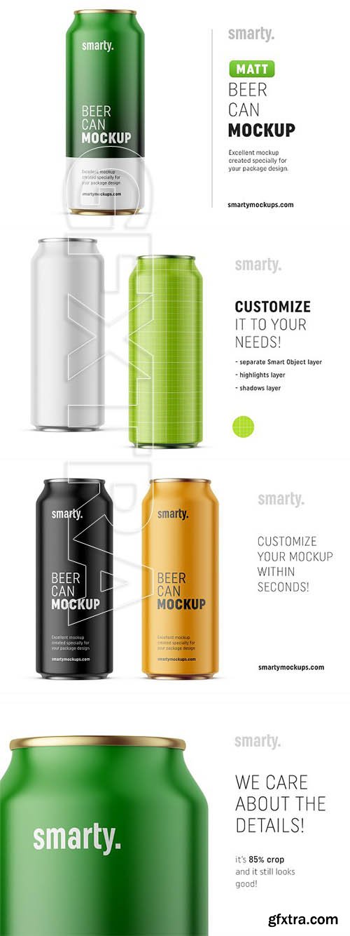 CreativeMarket - Beer can mockup 3123043