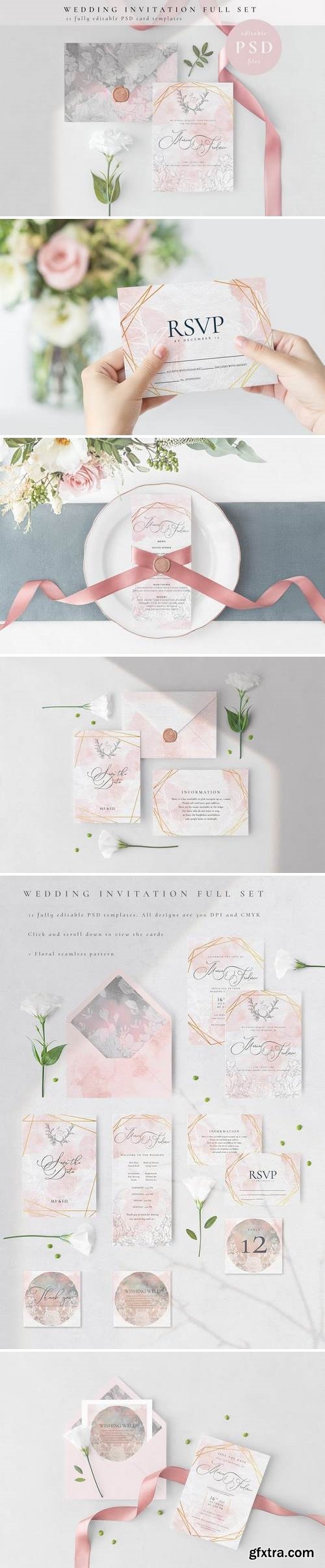 Wedding Invitation Full Set