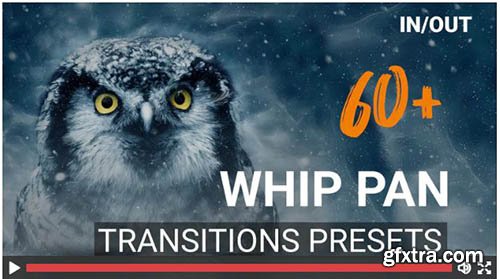 60 Whip Pan Transition Presets - Premiere Pro Templates 138801