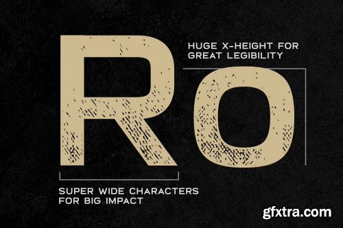 CreativeMarket Broadwell Bold Distressed Font 2431354