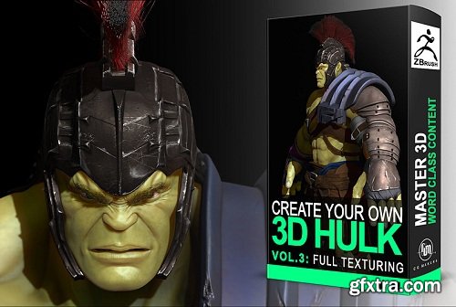 Cubebrush - Hulk Vol. 3: Texturing and Painting in Zbrush