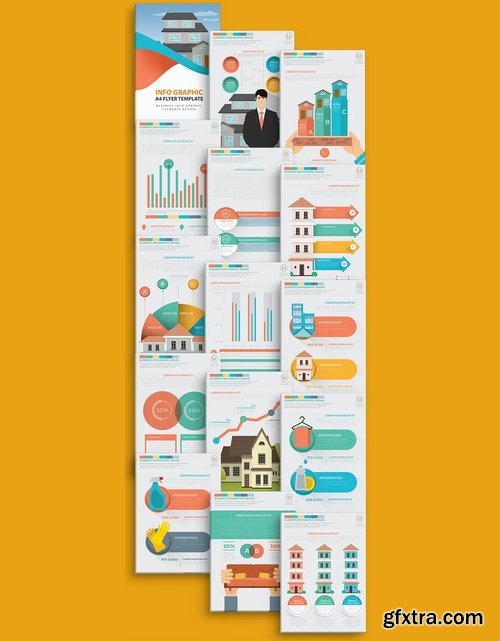 Real estate 3 infographic Design